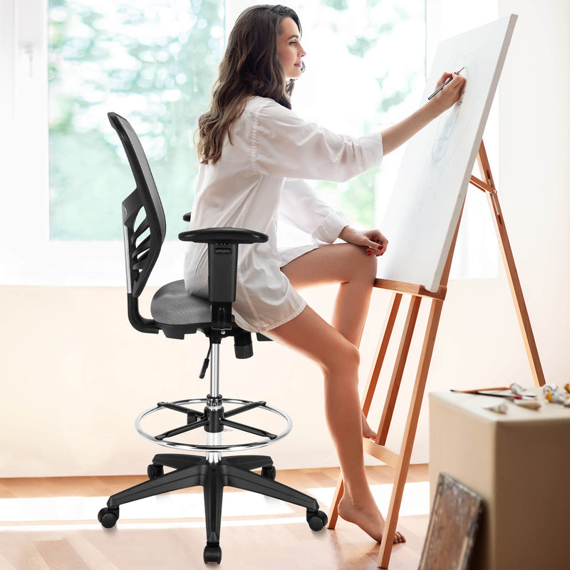 Load image into Gallery viewer, Ergonomic Tall Drafting Office Chair
