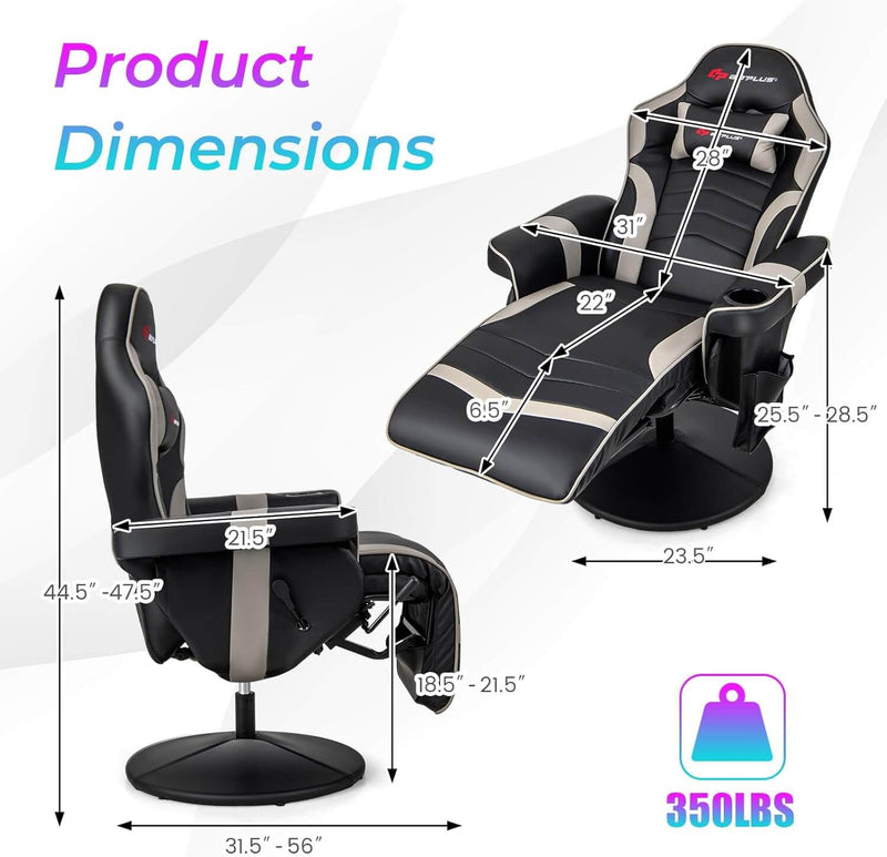 Load image into Gallery viewer, ergonomic massage gaming chair recliner
