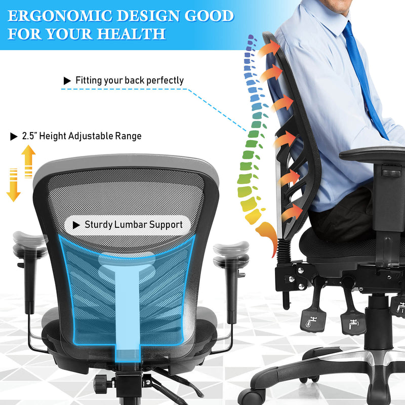 Load image into Gallery viewer, Ergonomic Mesh Office Chair
